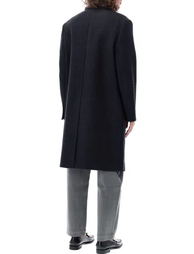 Studio Nicholson Brooke Checked Single-breasted Coat In Multicolor