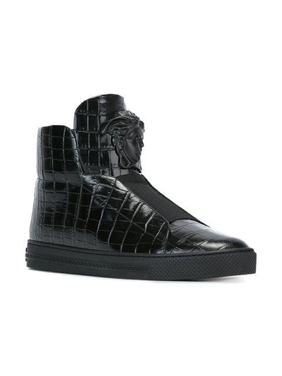 Shop Versace 'palazzo Medusa' Hi-top Sneakers