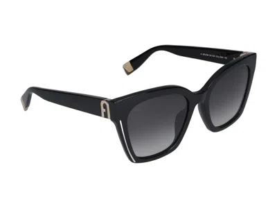 Furla Sunglasses In Glossy Black