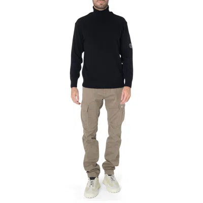 C.p. Company Black Wool Sweater In Black
