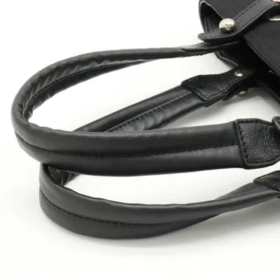 Pre-owned Chanel Black Coated Canvas Shoulder Bag Tote Bag ()