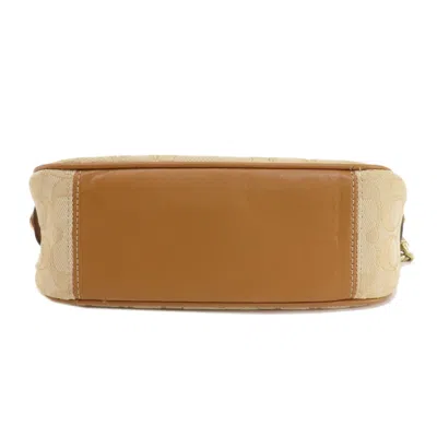 Pre-owned Coach Brown Canvas Shoulder Bag ()