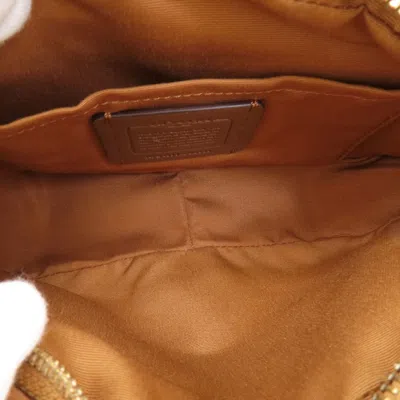 Pre-owned Coach Brown Canvas Shoulder Bag ()