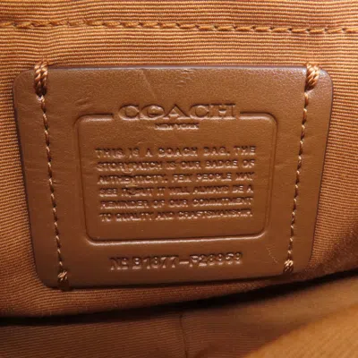 Pre-owned Coach Brown Canvas Shoulder Bag ()