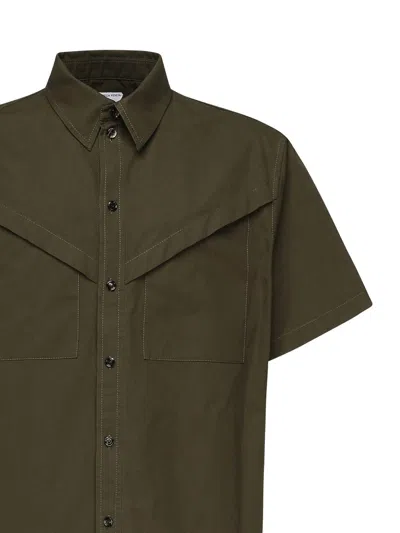Bottega Veneta Lightweight Cotton Twill Shirt In Light Brown