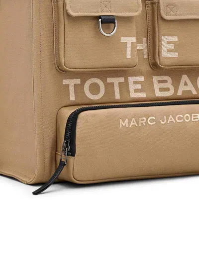 Marc Jacobs Buckle Detail Tote Bag With Dual Pockets In Camel