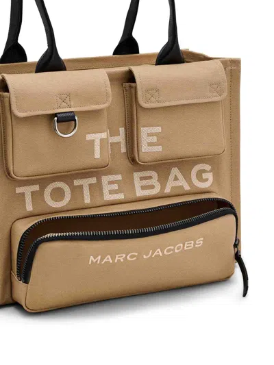 Marc Jacobs Buckle Detail Tote Bag With Dual Pockets In Camel
