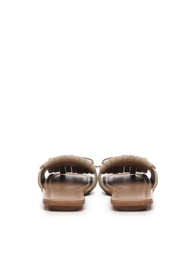 Hogan Sandals In Beige