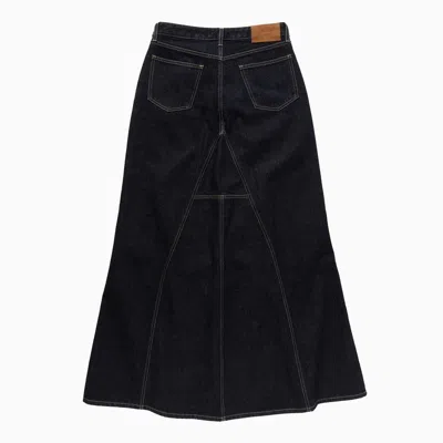 1989 Studio Flared Maxi Denim Skirt