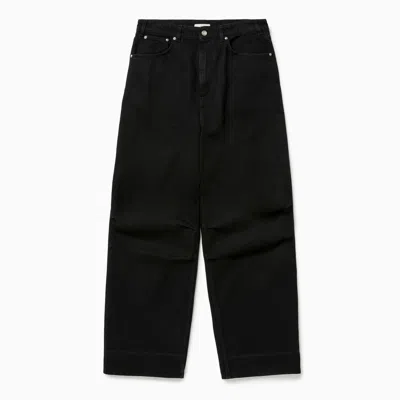1989 Studio Trousers Denim With Belt Loops Five-pocket Style In Black