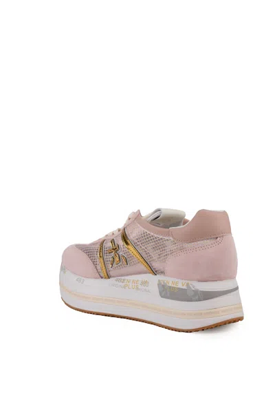 Premiata Zapatillas - Color Carne Y Neutral In Rosa/oro