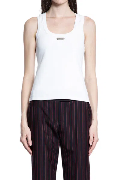 Alexander Mcqueen Mcqueen Placket Tank Top In White