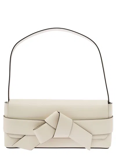 Acne Studios Musubi Shoulder Bag In White,black