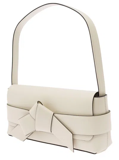 Acne Studios Musubi Shoulder Bag In White,black