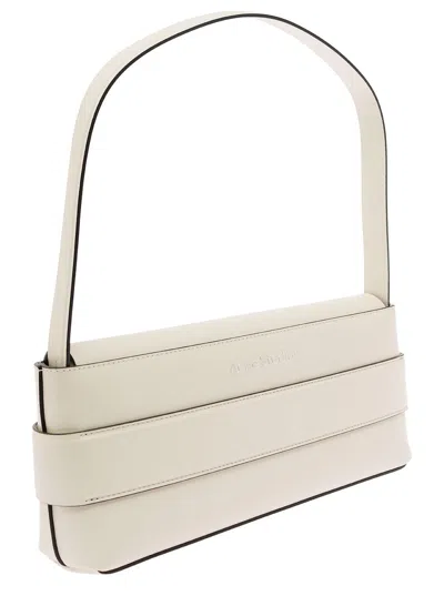 Acne Studios Musubi Shoulder Bag In White,black