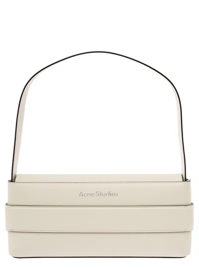 Acne Studios Musubi Shoulder Bag In White,black
