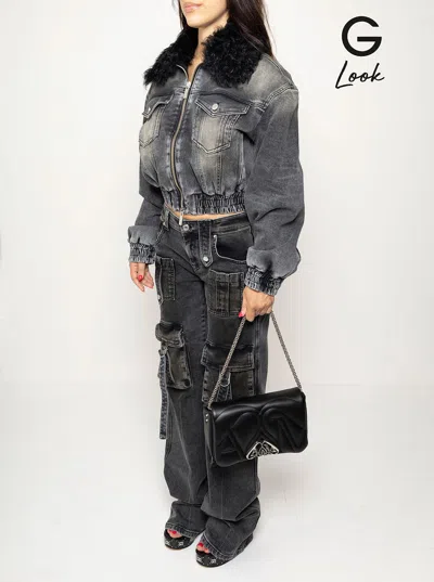 Alexander Mcqueen Women 'the Seal' Black Shoulder Bag With Seal Detail In Matelassé Leather Woman In Black