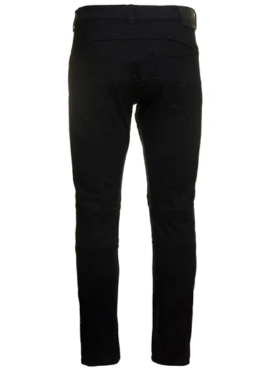 Alexander Mcqueen Washed-black Cotton-blend Skinny-cut Denim Jeans In Black