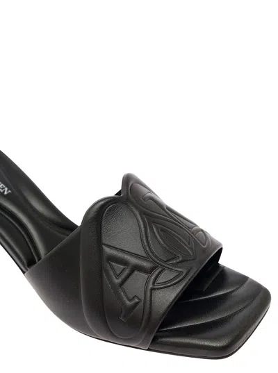 Alexander Mcqueen Heel Sandals In Multicolor