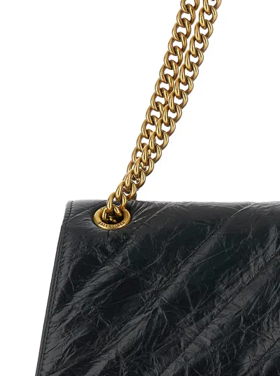 Balenciaga Women's Crush Chain Bag M In Black