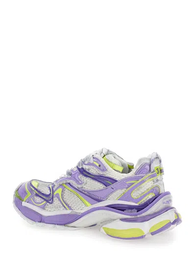 Balenciaga Runner 2 Lilac Yellow Polyurethane Sneakers In Purple