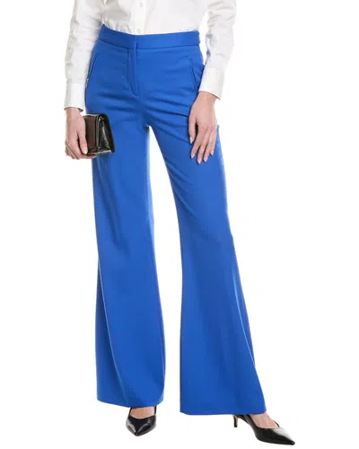 Hugo Boss Talia Wool-blend Trouser In Blue