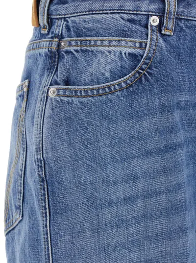 Bottega Veneta Jeans A Gamba Ampia In Multicolor