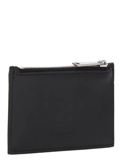 Bottega Veneta Intracciato Pattern Card Holder In Black