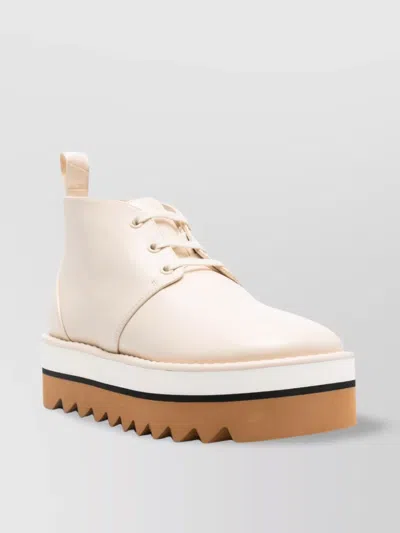 Stella Mccartney Sneak-elyse Desert Boots In Beige