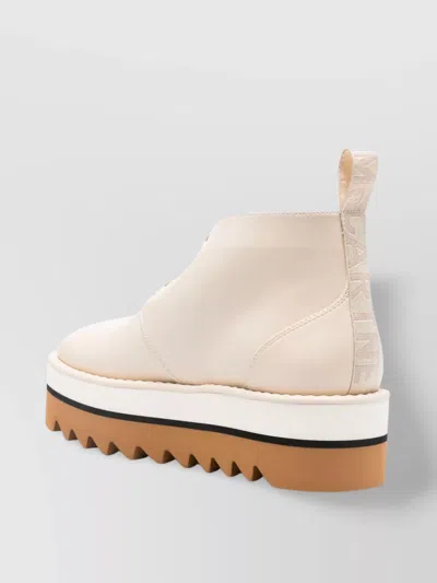 Stella Mccartney Sneak-elyse Desert Boots In Beige