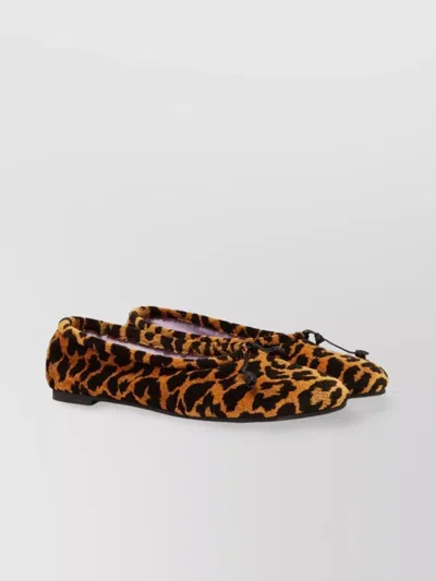 Stella Mccartney Ryder Leopard Print Ballet Flats