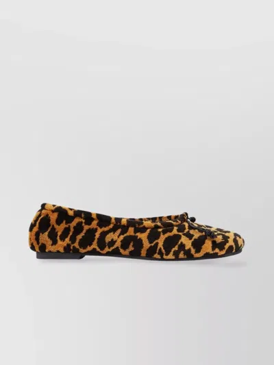 Stella Mccartney Ryder Leopard Print Ballet Flats