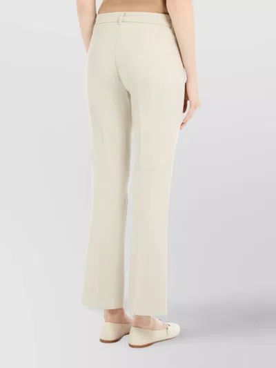 Max Mara Slim-fit Trousers In Stretch Cotton And Viscose