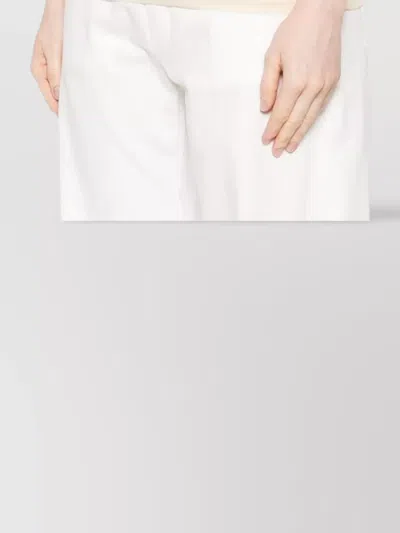 Pinko Layered Sheer Cotton T-shirt With Cap Sleeves