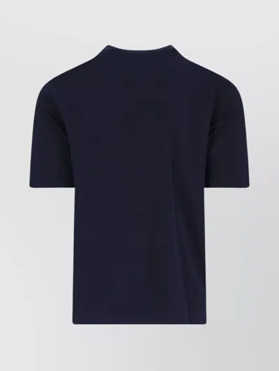 K-way Neckline Crew Short Sleeves In Blue