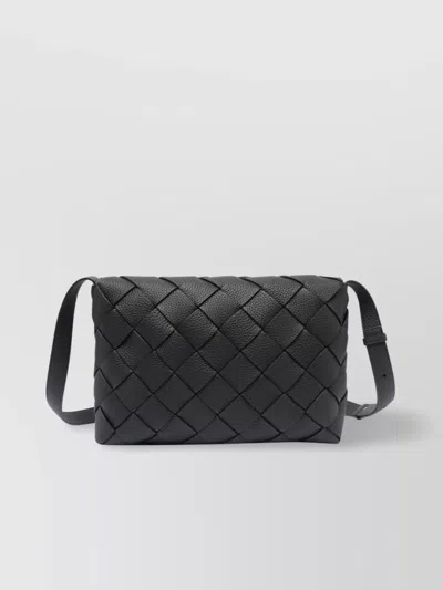 Bottega Veneta Diago Large Woven Shoulder Bag In Green