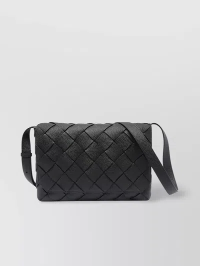 Bottega Veneta Diago Large Woven Shoulder Bag In Green