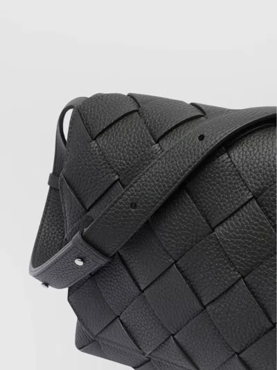 Bottega Veneta Diago Large Woven Shoulder Bag In Green