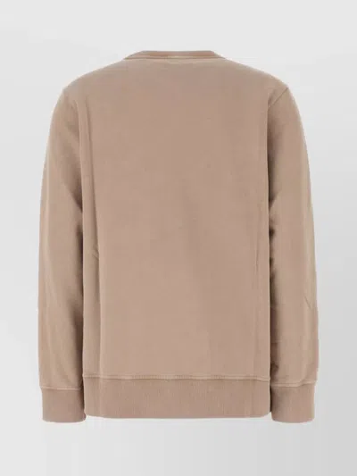 Fendi Cappuccino Cotton Oversize Sweatshirt In Nude