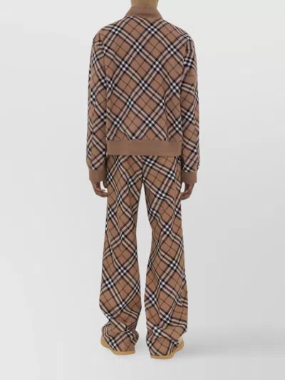 Burberry Linden Check Wool Blend Harrington Jacket In Linden Ip Check