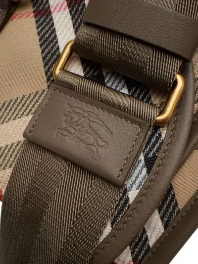 Burberry Small Handbag With Adjustable Strap And Check Pattern
