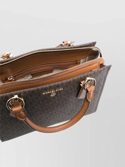 Michael Kors Tote Bag With Top Handles And Gold-tone Hardware