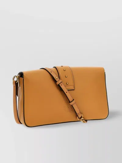 Pinko 'mini Amour' Crossbody Bag In Brown