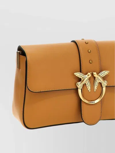 Pinko 'mini Amour' Crossbody Bag In Brown