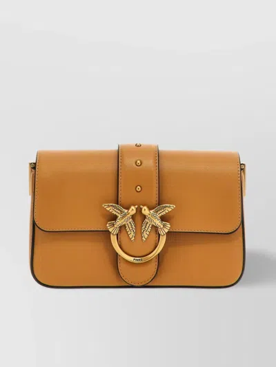 Pinko 'mini Amour' Crossbody Bag In Brown