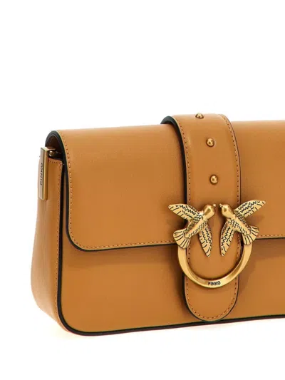 Pinko 'mini Amour' Crossbody Bag In Brown