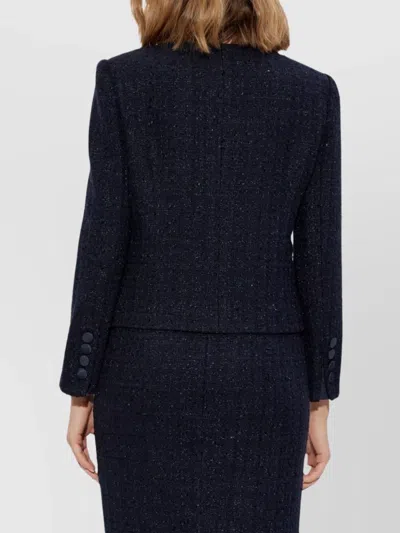 Emporio Armani Balenciaga Leather Jacket In Black