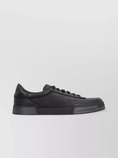 Dolce & Gabbana Portofino Yatch Low-top Sneakers In Black