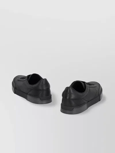 Dolce & Gabbana Portofino Yatch Low-top Sneakers In Black