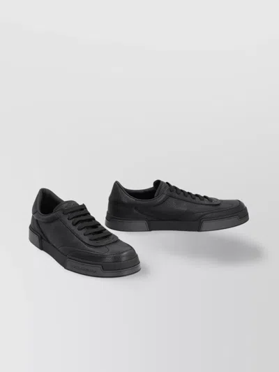 Dolce & Gabbana Portofino Yatch Low-top Sneakers In Black